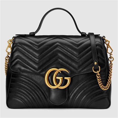 gucci black bag price|black gucci bags women.